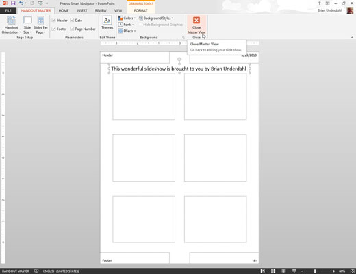 Како променити ПоверПоинт 2013 Мастер Хандоут Мастер