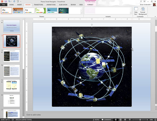 Si të lëvizni, madhësia dhe zgjeroni fotografitë në PowerPoint 2013