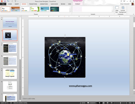 Com moure, mida i estirar imatges a PowerPoint 2013