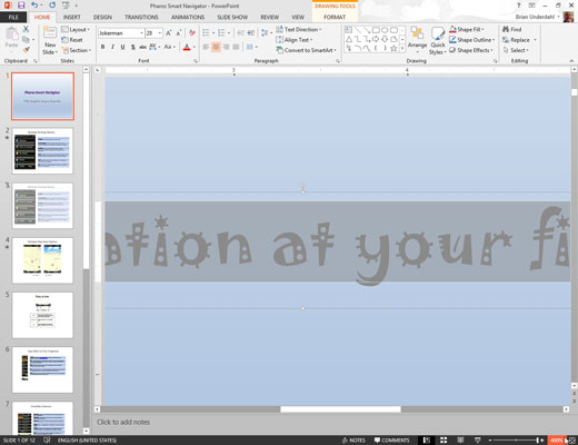 Com fer moviment de text a PowerPoint 2013