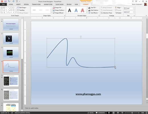 Kuidas PowerPoint 2013-s kõverjoont või kujundit joonistada