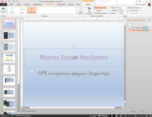 PowerPoint 2013 Animation Painterin käyttäminen