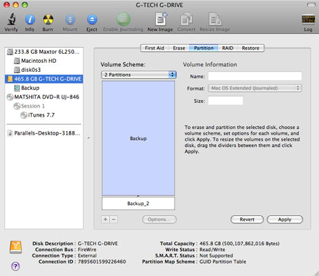 Techie Side of Disk Utility