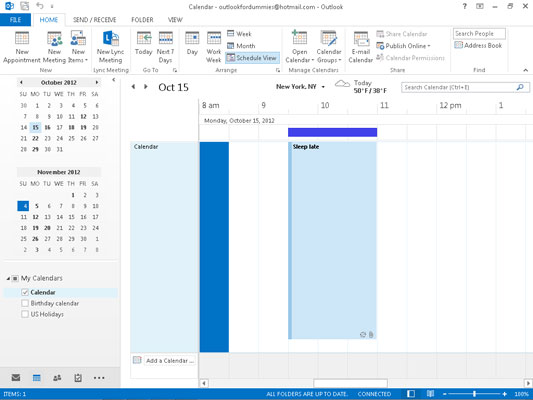 Iegūstiet labu skatījumu uz savu Outlook 2013 kalendāru