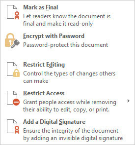 Com bloquejar un document de Word 2013