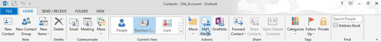 Hvordan lage postetiketter i Outlook 2013