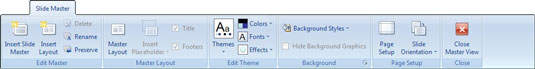 Εργαστείτε με τις καρτέλες Slide Master και Edit Master στο PowerPoint 2007