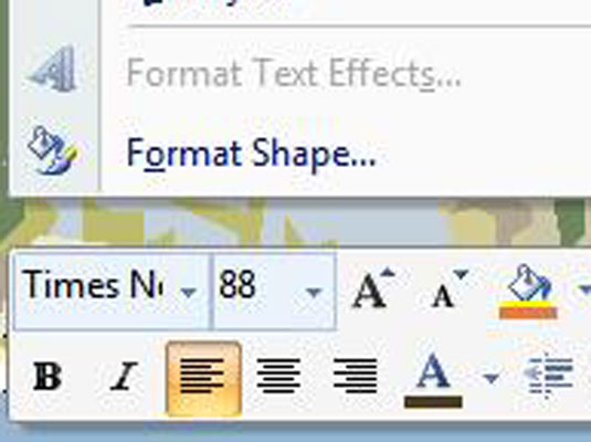 Com aplicar negreta, cursiva o subratllat al text de PowerPoint 2007