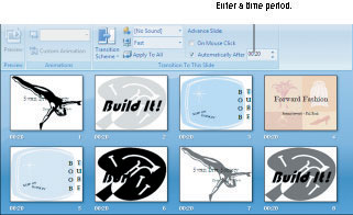 Kako časovno zamujati v samopogonu PowerPoint 2007 predstavitvi