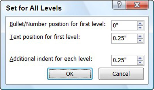 Kā lietot daudzlīmeņu sarakstus programmā Word 2007