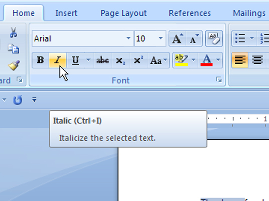 Si të përdorni formatet e karaktereve në Word 2007