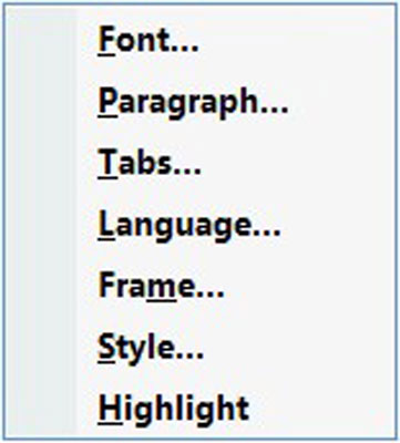 Kā atrast formatējumu programmā Word 2007