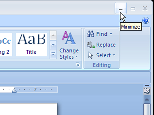 Ako ukončiť alebo minimalizovať Word 2007