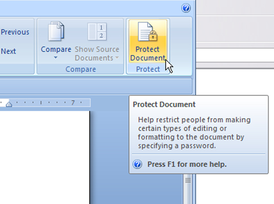 Com protegir un document de Word 2007