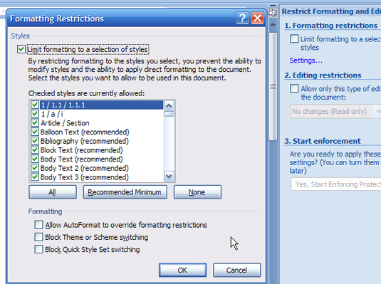 Hvordan beskytte et Word 2007-dokument