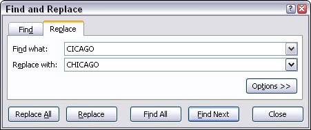 Duomenų radimas ir keitimas programoje „Excel 2007“.