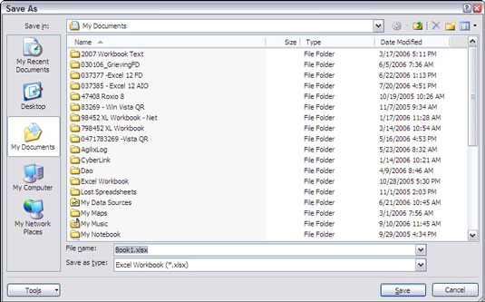 Πώς να αποθηκεύσετε ένα βιβλίο εργασίας του Excel 2007