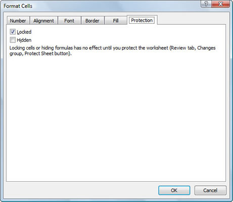 Beskyttelse af celledata i Excel 2007