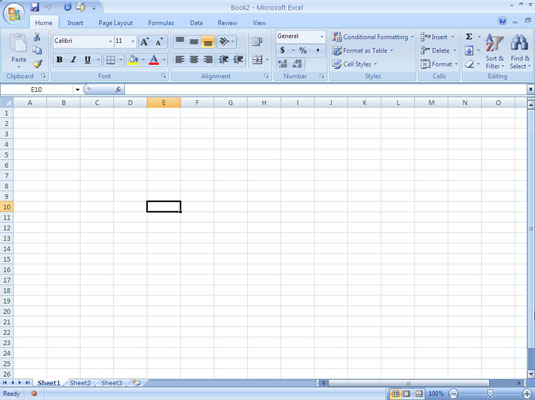 Selecció de cel·les a Excel 2007