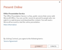 PowerPoint 2016 prezentáció online megjelenítése