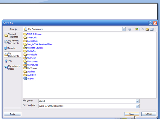 Combinació de correspondència de Word 2007 — Pas 3: Creació de registres