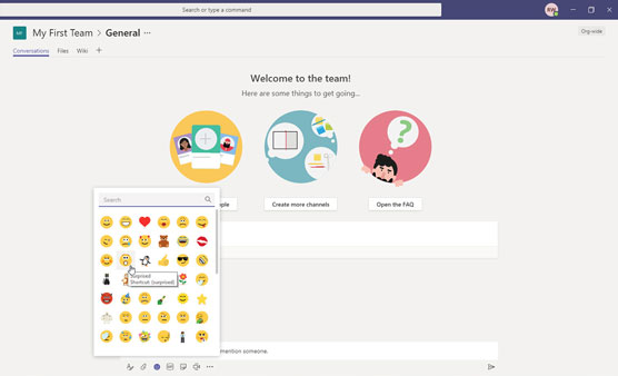 Pri chatovaní v Microsoft Teams posielajte viac ako text