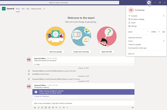 Hvordan administrere Microsoft Teams-teamet og brukerinnstillingene