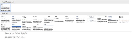 Kaip taikyti stilius ir stilių rinkinius programoje „Word 2019“.