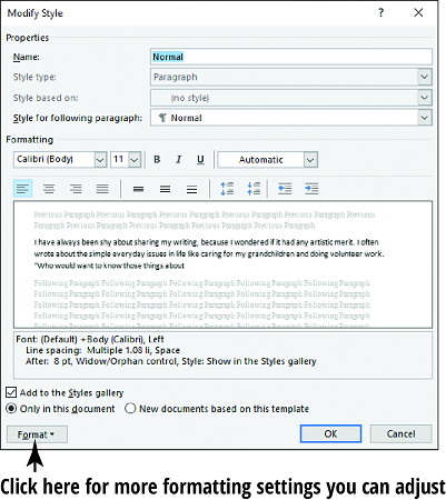 Kā lietot stilus un stilu kopas programmā Word 2019