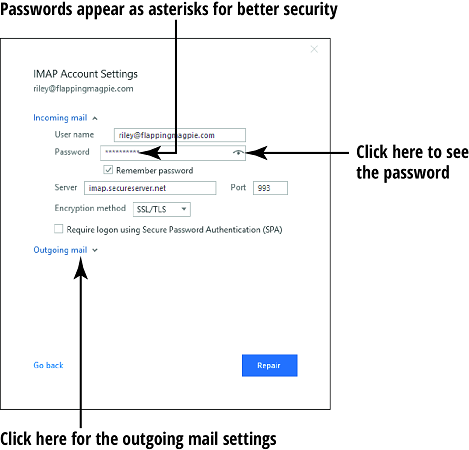 Feilsøke problemer med e-postoppsett i Outlook 2019