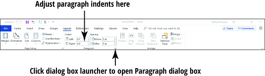 Как да подравните и отстъпите абзаци в Word 2019