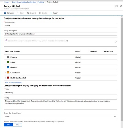 Microsoft 365 Business: Azure Information Protectionin määrittäminen