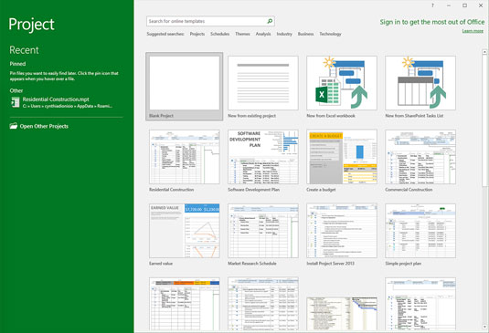 Introduksjon til Microsoft Project 2019