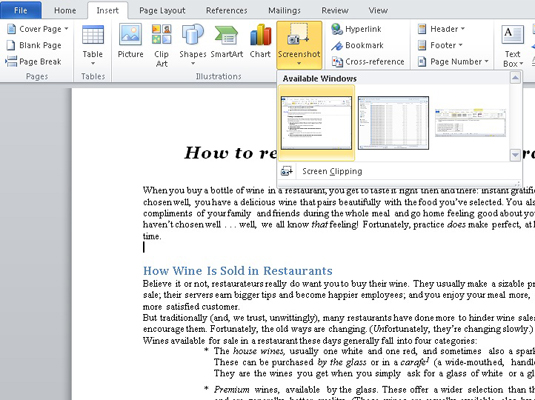 Slik inkluderer du grafikk i et Word 2010-dokument