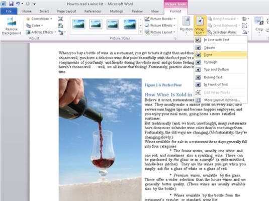 Πώς να τυλίξετε κείμενο γύρω από ένα γραφικό στο Word 2010