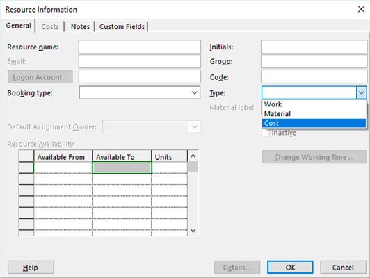 Sådan administreres ressourcer i Microsoft Project 2019