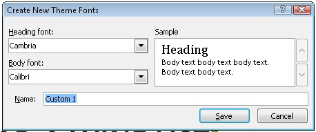 Kā modificēt vai izveidot motīvu programmā Word 2010