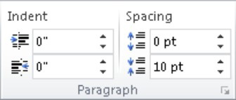 Si të gjeni komandat e formatimit të paragrafëve të Word 2010