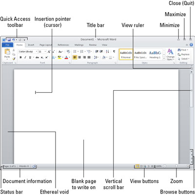 Hvordan avslutte Microsoft Word 2010