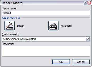 Com crear una macro de Word 2007