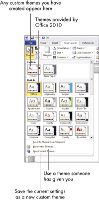 Për të moshuarit: Si të punoni me tema në Office 2010