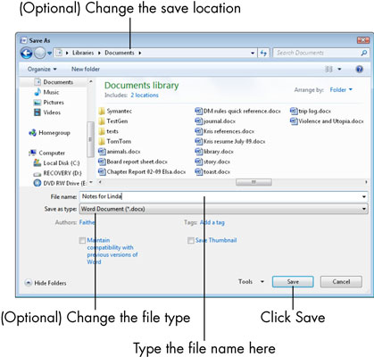 Per a gent gran: com desar el vostre treball a Office 2010