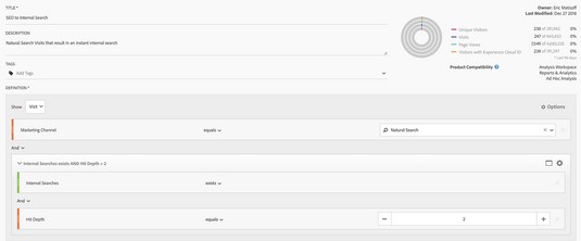 8 segments personalitzats d'Adobe Analytics