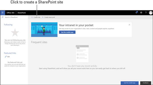 Kaip pradėti ir paleisti naudojant „SharePoint 2019“ per 3 minutes