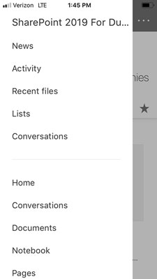 SharePoint Mobile App