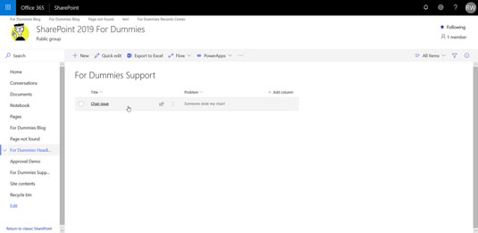 SharePoint PowerApp -sovelluksen rakentaminen