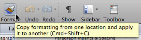 Az eszköztár gombjainak módosítása az Office 2011 for Mac rendszerben