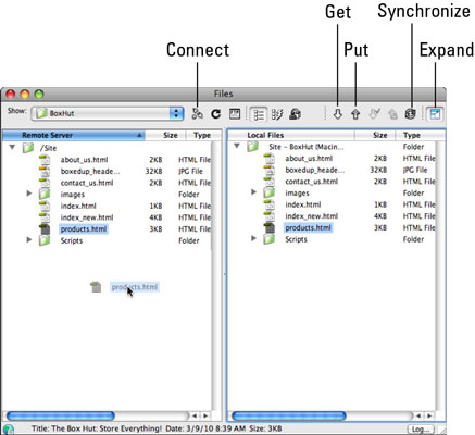 Publikování webových stránek pomocí Adobe CS5 Dreamweaver