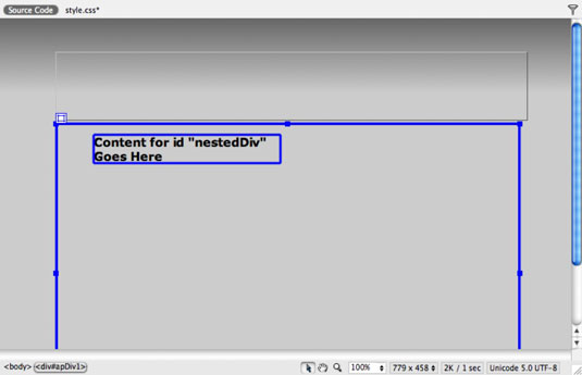 Σχετικά τοποθετημένη δημιουργία DIV στο Adobe CS5 Dreamweaver