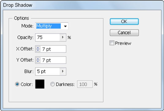 Drop Shadow Effects në Adobe CS5 Illustrator